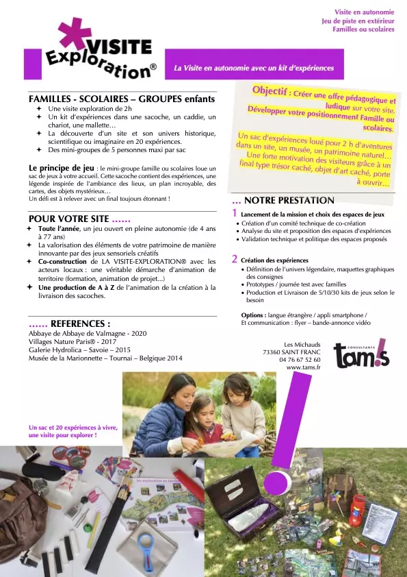 page La Visite-exploration®